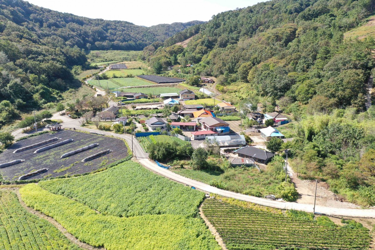 남쪽 상공에서 본 추동