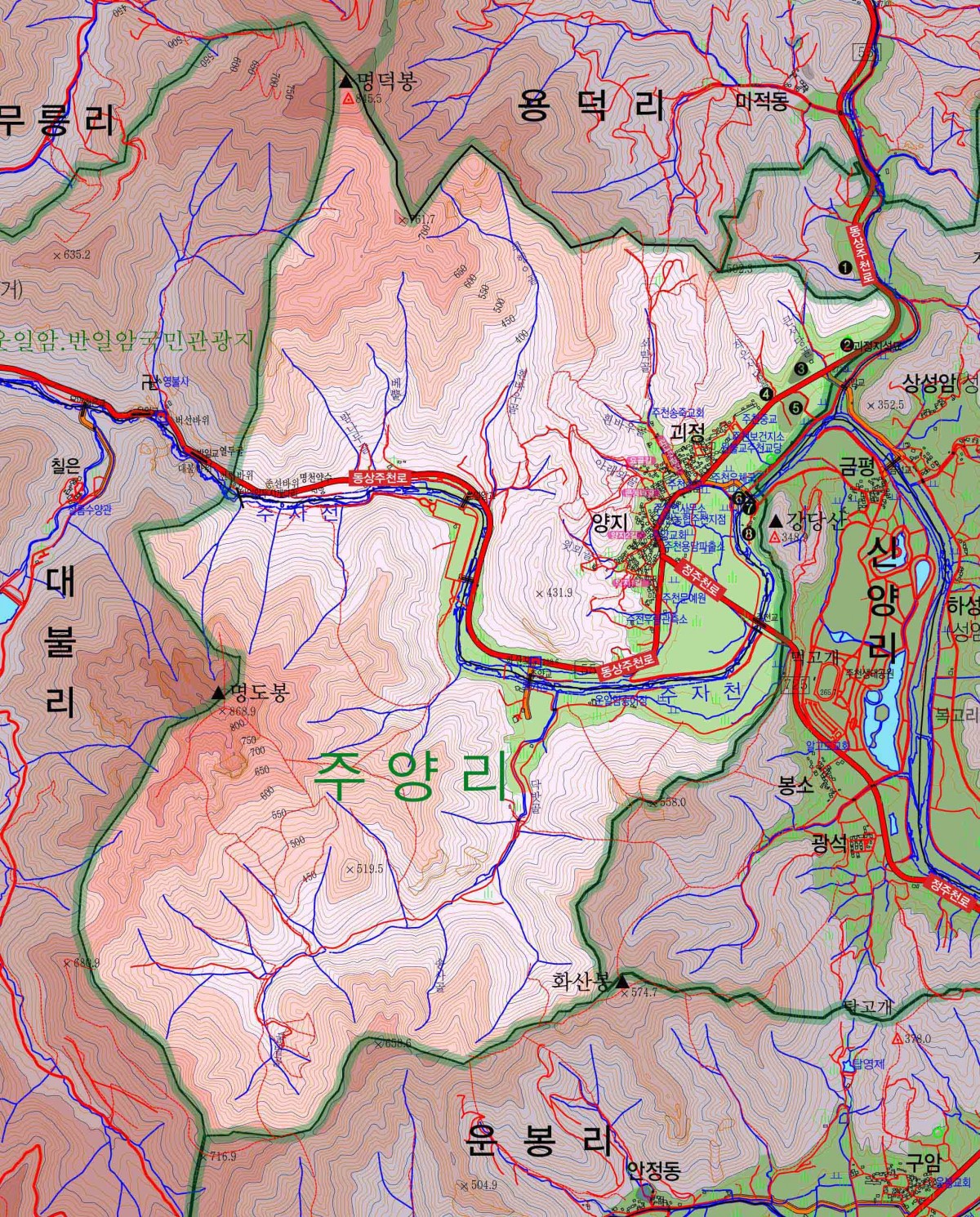 주양리 1/25000